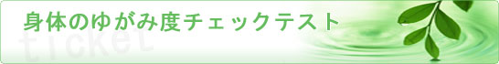 ヒーリングセラフ-ゆがみ度チェックテスト